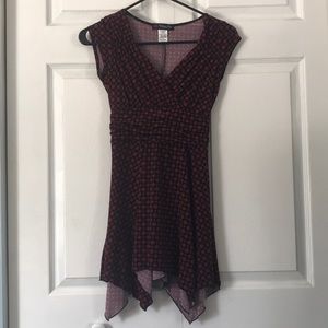 Asymmetrical Faux wrap top